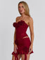 EVELANE MINI SKIRT RED Mini Skirt 