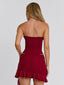 EVELANE MINI SKIRT RED Mini Skirt 