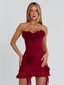 EVELANE MINI SKIRT RED Mini Skirt 