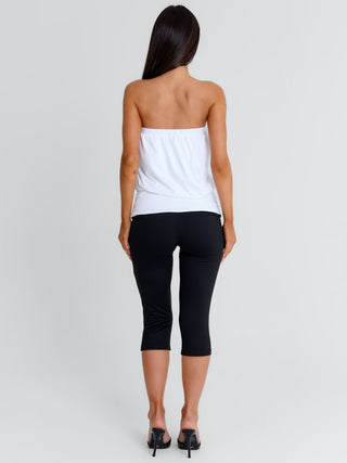 EVIENE CAPRI JUMPSUIT WHITE/BLACK Jumpsuit 