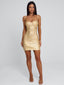 EVALON MINI DRESS GOLD Mini Dress 