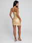 EVALON MINI DRESS GOLD Mini Dress 