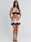 FAYTH TOP PINK POLKA DOT Crop Top 