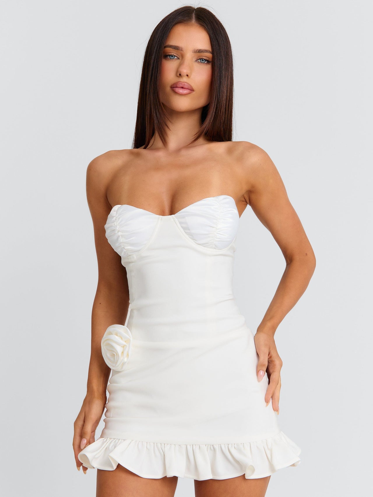 Women's Finlay Mini Dress White in Size Large by Outcast