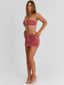 FRANKY MINI DRESS DUSTY PINK LEOPARD Mini Dress 