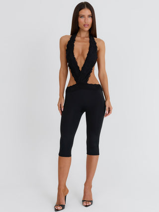 FREDDIE CAPRI JUMPSUIT BLACK Jumpsuit 
