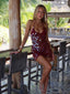 FREYA MINI DRESS BURGUNDY Mini Dress 