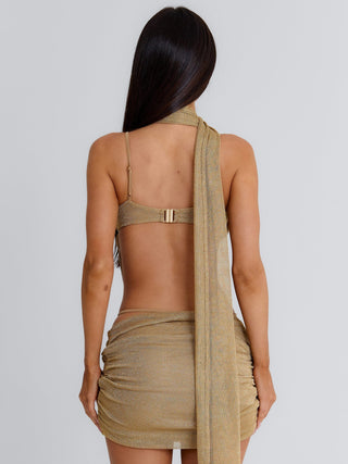 GABE MINI DRESS GOLD Mini Dress 