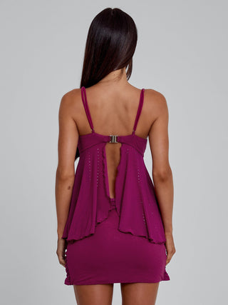 GEORGINA TOP PLUM Crop Top 