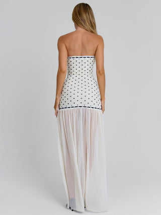 GIANA MAXI DRESS CREAM POLKA DOT Maxi Dress 