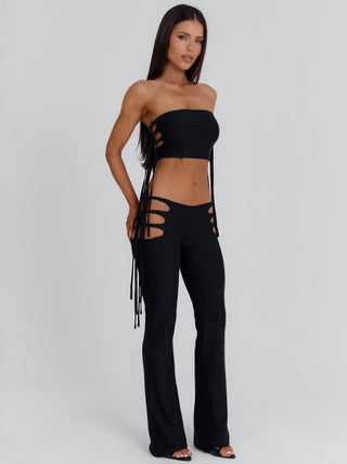 GIANAH CROP TOP BLACK Crop Top 