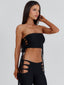 GIANAH CROP TOP BLACK Crop Top 