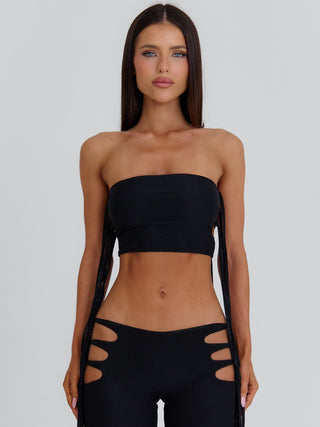 GIANAH CROP TOP BLACK Crop Top 