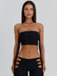 GIANAH CROP TOP BLACK Crop Top 