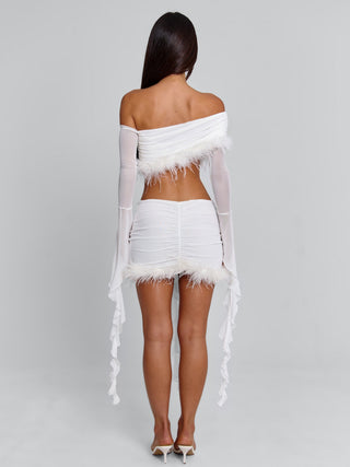 GILDA TOP WHITE Crop Top 