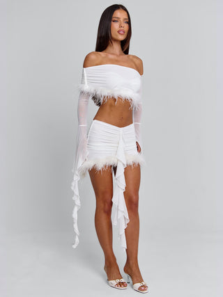 GILDA TOP WHITE Crop Top 