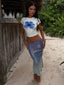 GINGER TOP WHITE Crop Top 