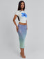 GINGER MIDI SKIRT BLUE Midi Skirt 