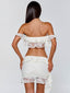 GIULIANA TOP IVORY Crop Top 