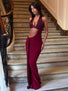 GIULSY MAXI DRESS BURGUNDY Maxi Dress 