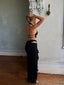 GLORIA TOP BLACK Crop Top 