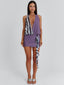 HADIYYA MINI DRESS PURPLE MULTI Mini Dress 