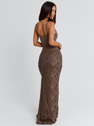 Women's Hadlai Maxi Dress Brown in Size XXS by Outcast