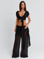 HAILLIE TOP BLACK Crop Top 