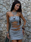 HAISLEY MINI DRESS GREY Mini Dress 