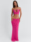 HALLEE MAXI SKIRT PINK Maxi Skirt 