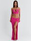 HALLEE MAXI SKIRT PINK Maxi Skirt 