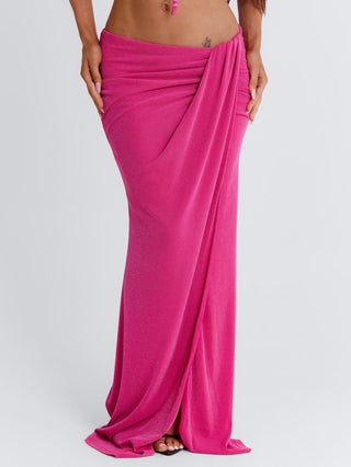 HALLEE MAXI SKIRT PINK Maxi Skirt 