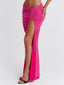 HALLEE MAXI SKIRT PINK Maxi Skirt 