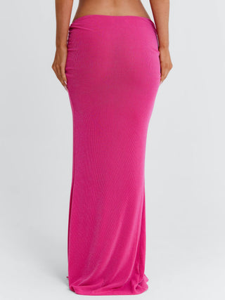 HALLEE MAXI SKIRT PINK Maxi Skirt 