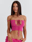 HALLEE CROP TOP PINK Crop Top 