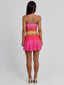 HALLIE MINI SKIRT PINK Mini Skirt 