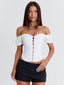 HANNAI TOP WHITE Crop Top 