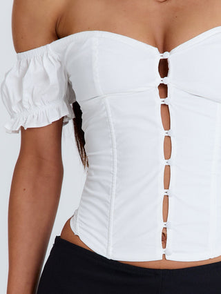HANNAI TOP WHITE Crop Top 