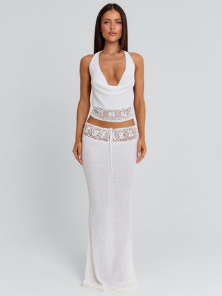 HARRIETT MAXI SKIRT WHITE Maxi Skirt 