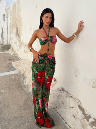 Hayami Maxi Dress Ruby Hibiscus Hayami Maxi Dress Ruby Hibiscus