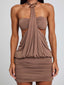 HIEDI MINI DRESS TAN Mini Dress 