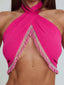 HELENE TOP PINK Crop Top 