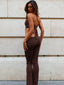 HELLE TOP CHOCOLATE Crop Top 