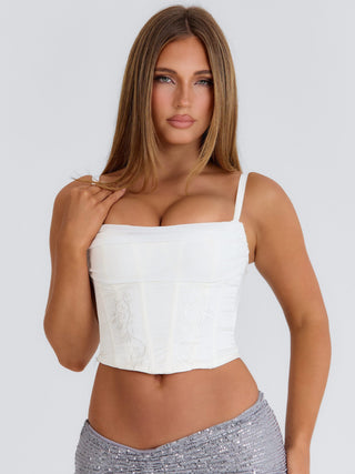 HYACINTH CORSET TOP WHITE Corset 