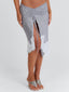 LAELIA MIDI SKIRT SILVER Midi Skirt 