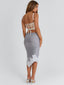 LAELIA MIDI SKIRT SILVER Midi Skirt 