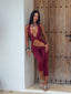 EUGENIA CAPRI JUMPSUIT BURGUNDY Jumpsuit 
