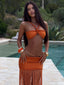 ANGELINE MAXI SKIRT ORANGE Maxi Skirt 