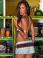 FRANCINE TOP BROWN Crop Top 