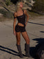 ROC TOP DEEP CHOCOLATE Crop Top 